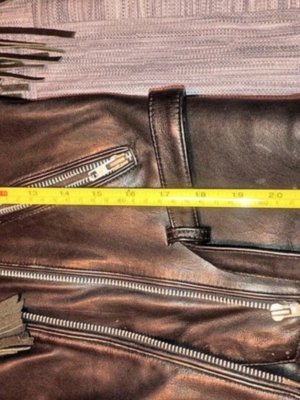 Harley-Davidson fringe leather jacket Size Medium 36W - Picture 5 of 5